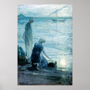 Poster Moisés de Henry Ossawa Tanner nos Bullrushes