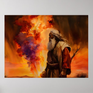 Poster Moisés E O Burning Bush