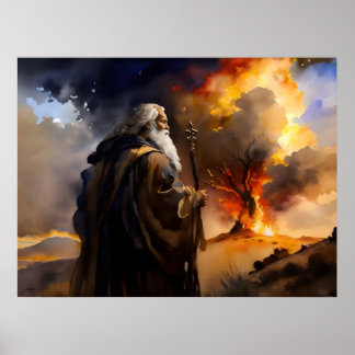 Poster Moisés E O Burning Bush