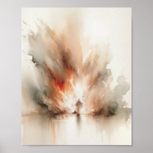 Poster Moisés e o Burning Bush - Sketch Digital