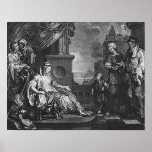 Poster Moisés trazido para Filha de Faroah, c.1752