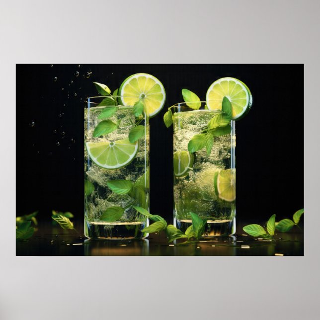 Poster Mojito Cocktails (Frente)