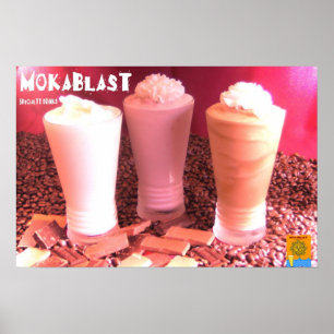 Póster Mokablast misturou bebidas