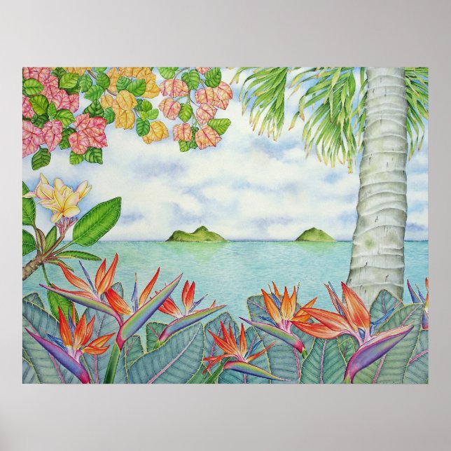 Póster Mokuluas, Havaí (Frente)