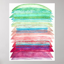 Mola d'água e pintura de Pastel de Óleo