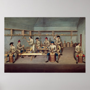 Póster Moldando as pelotas do pó