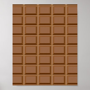Poster Moldes de chocolate marrom