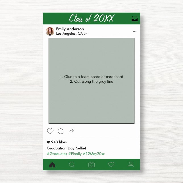 Poster Moldura de Formatura Festa Adereço Photo Booth (Criador carregado)