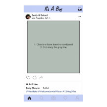 Moldura de Foto de Propaganda de Festa de Bebê Men