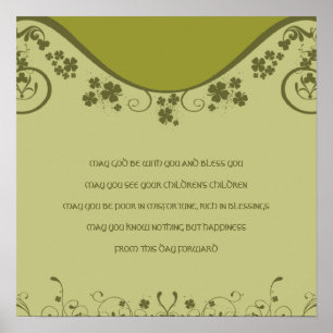 Póster Moldura Opcional UM ANTIGO CASAMENTO IRLANDÊS Bênç