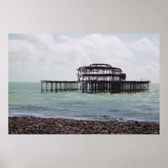 Poster Mole Oeste de Brighton (Frente)