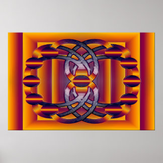 Póster Molécula Luminosa