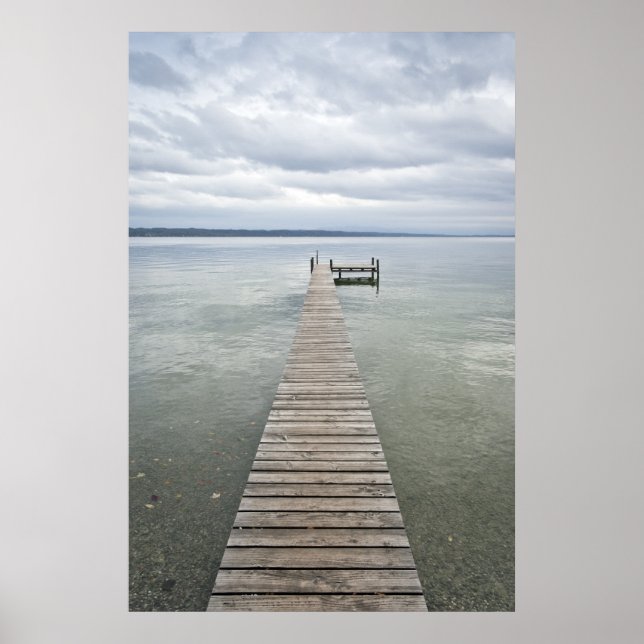 Poster molhe de madeira (Frente)