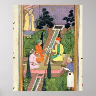 Póster Molhe jardins, do álbum de Clive (gouache no pa