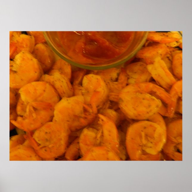 Póster Molho de Camarão e Cocktail vapor (Frente)