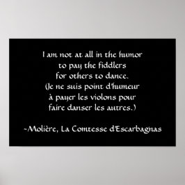 Póster Molière - Pague o Fiddler