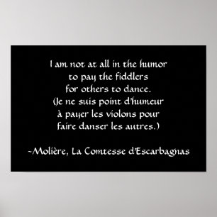 Póster Molière - Pague o Fiddler