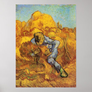 Póster Molinheira de Feixes (após Millet) por Vincent van