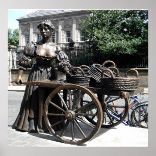 Poster Molly Malone e carrinho de mão Ireland