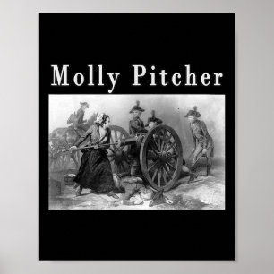 Poster Molly Pitcher Mary Ludwig Americana Revolucionária