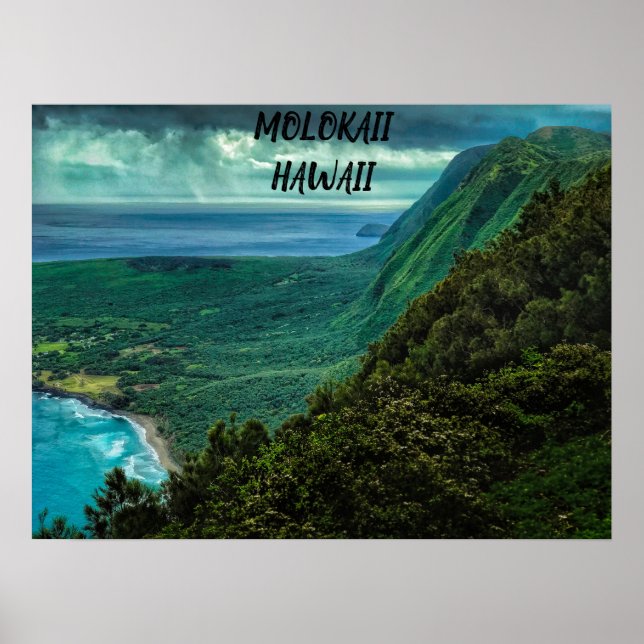 POSTER MOLOKAII HAWAII (Frente)