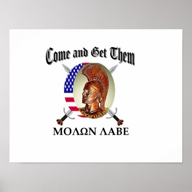 Póster Molon Labe (Frente)