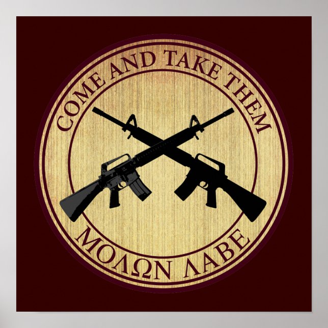 Póster Molon Labe (Venha e leve-os) (Frente)