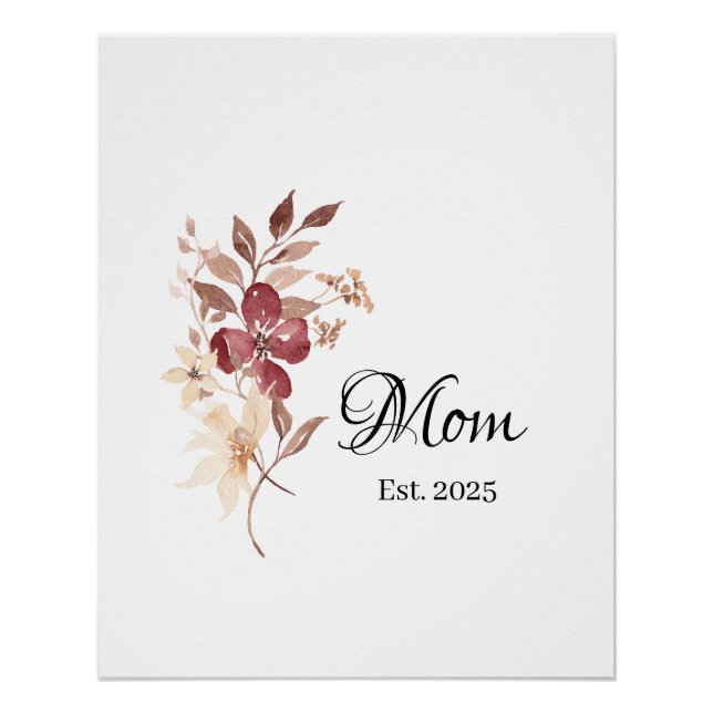 Póster Mom Est. Year – New Mom Milestone (Frente)
