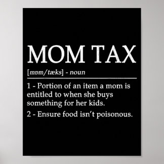 Poster Mom tax definition women's black short sleeve