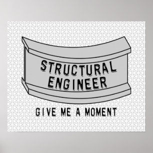 Poster Momento do feixe de Engenheiros estrutural