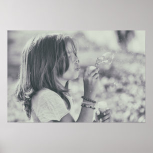 Póster Momento Dreamion Dandelion - Preto e Branco