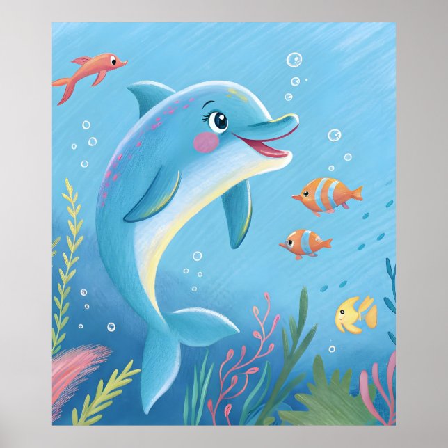 Poster Momentos Alegres de Golfinho (Frente)