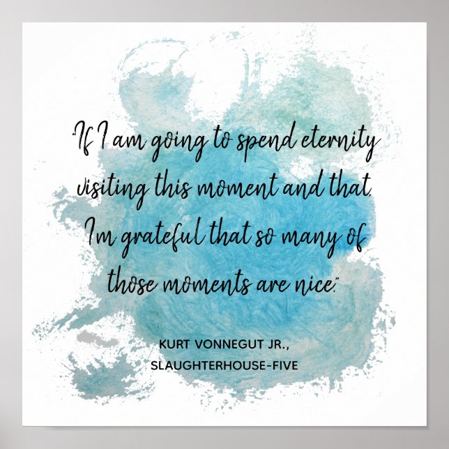 Poster Momentos Citam Matadouro Cinco Vonnegut (Frente)