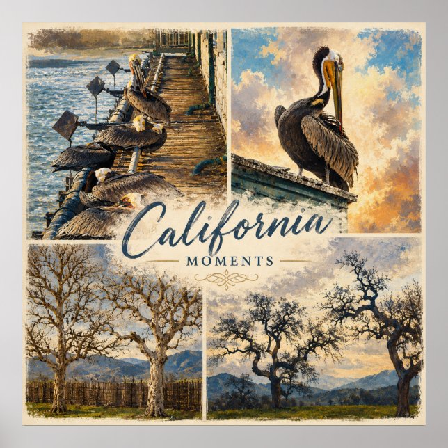 Poster Momentos da Califórnia (Frente)