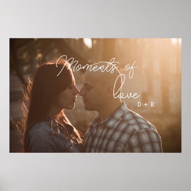 Poster Momentos de amor, casal no amor (Frente)