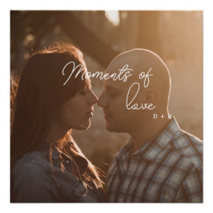 Póster Momentos de amor, casal no amor