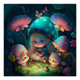 Póster Momentos de elfo mágico