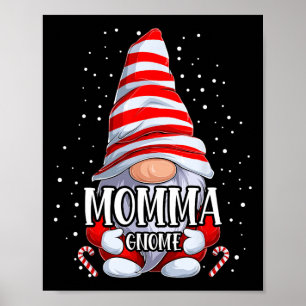 Poster Momma Gnomo Natal Pijamas Correspondendo à Família