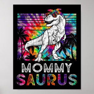 Poster Mommysaurus Dinossauro Mamãe Saurus Família Combin