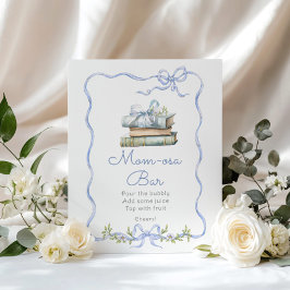 Poster Momosa Bar Novo capítulo Chuvada de azul baby boy 