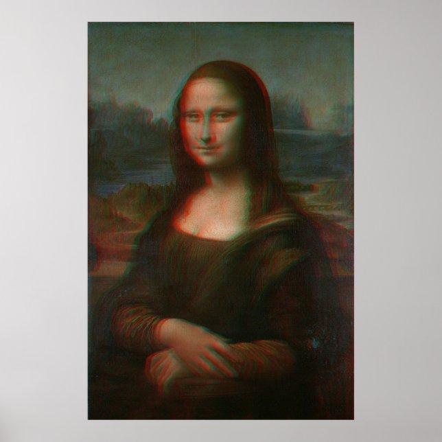 Poster Mona Lisa 3D (Frente)