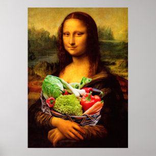 Poster Mona Lisa ama legumes