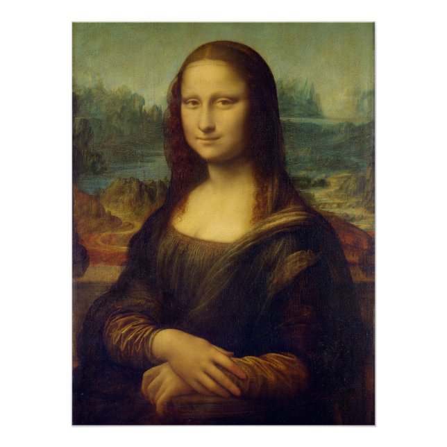 Póster Mona Lisa By Leonardo Da Vinci (Frente)