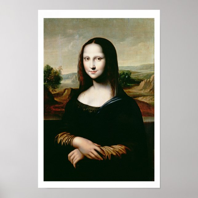 Poster Mona Lisa, cópia da pintura de Leonardo da Vin (Frente)