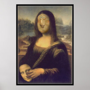 Póster Mona Lisa - Desmascarada