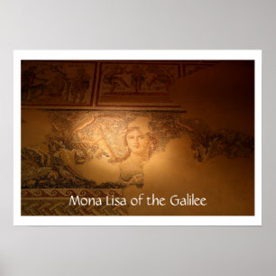 Póster "Mona Lisa do Galilee", Sepphoris, Israel