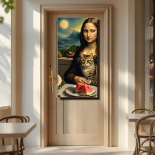 Póster Mona Lisa e seu gato - Víbos de verão \