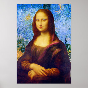Poster Mona Lisa e Van Gogh
