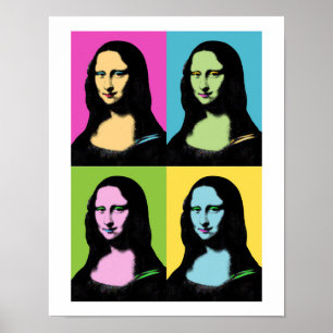 Poster Mona Lisa - Estilo de Arte Pop