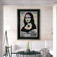 Mona Lisa Grafite Street Art Pop Cultura
